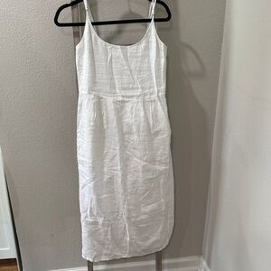 Quince Elegant White Midi Dress